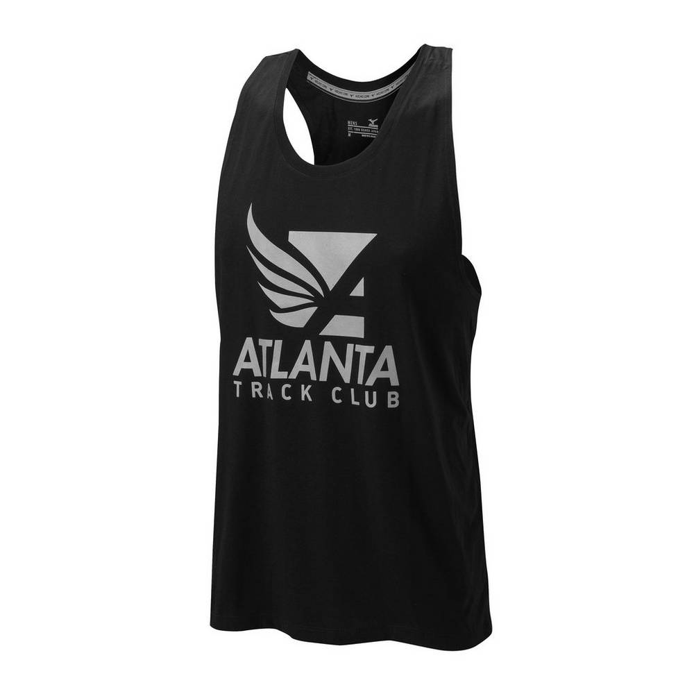 Camisolas de Alças Mizuno Atlanta Track Club 50/50 - Homem - Pretas - RFIZD8935